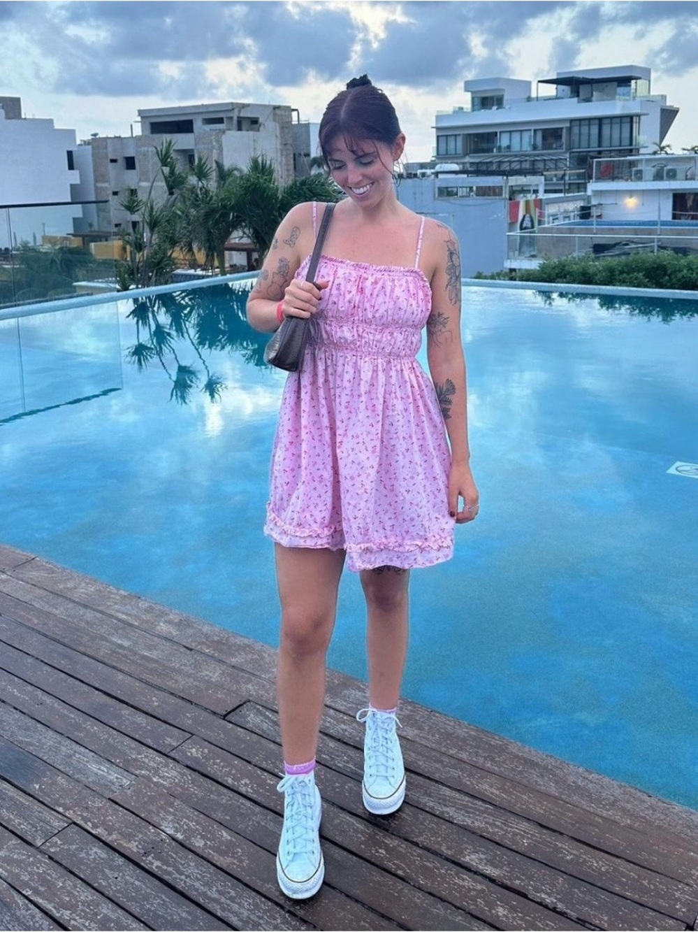 Free People Pink Mini Dress